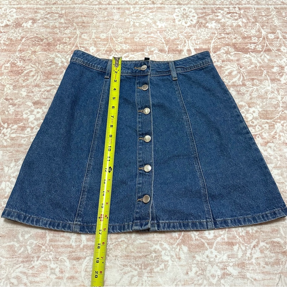H&M Denim Button Front Skirt - Picture 5 of 6